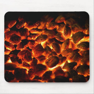 Red Hot Burning Coals Mouse Pad