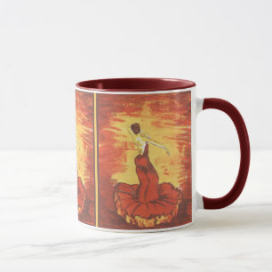 Red Hot Carnation Mug