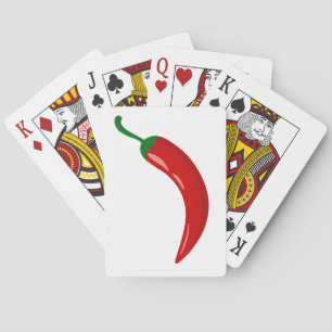 Red hot chili pepper playing cards