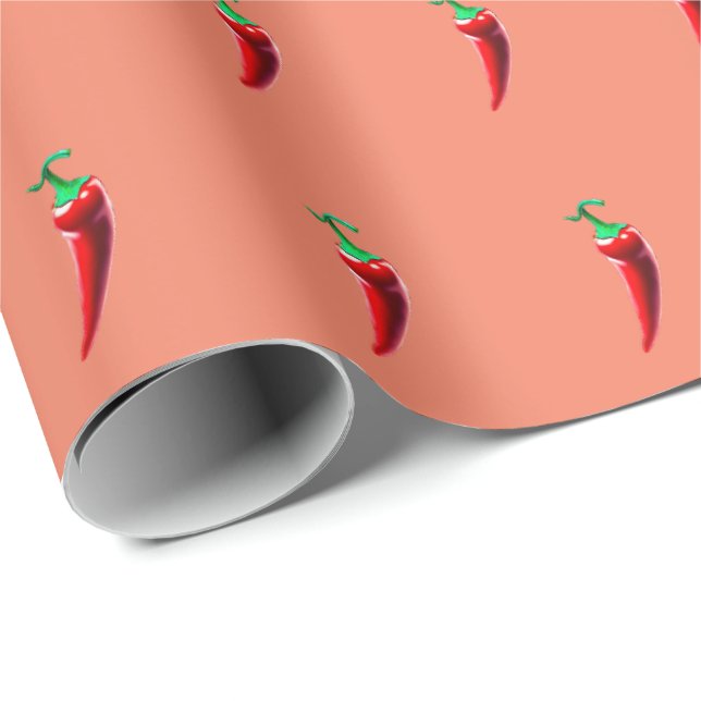 Red Hot Chili Pepper Wrapping Paper (Roll Corner)