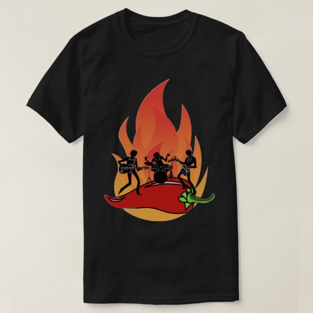 Red hot chili peppers band T-Shirt (Design Front)