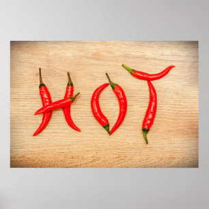 Red Hot Chili Peppers Letters Word Poster