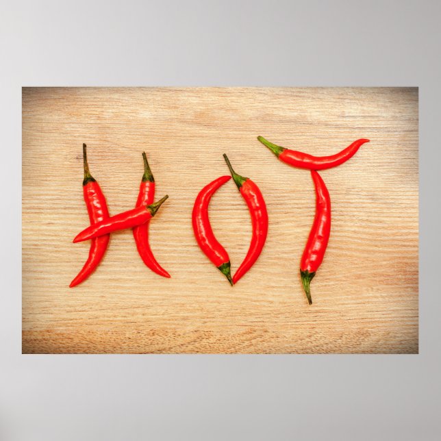 Red Hot Chili Peppers Letters Word Poster (Front)
