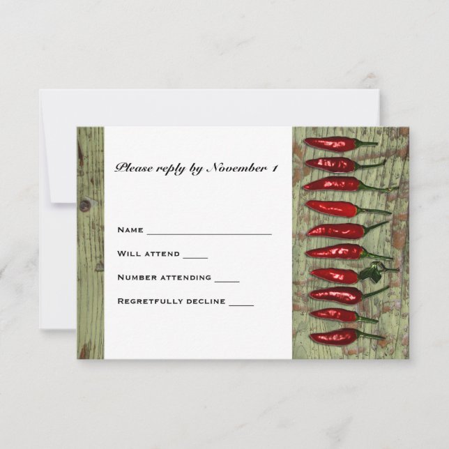 Red Hot Chili Peppers Wood Look RSVP (Front)