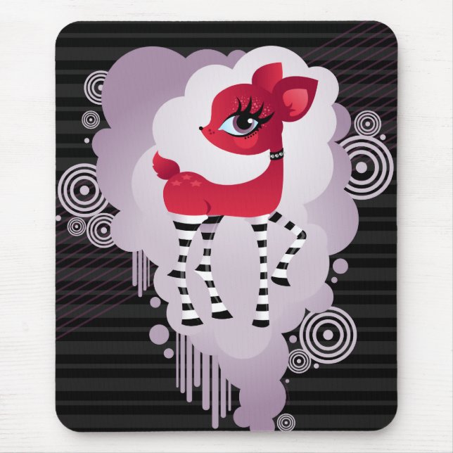 Red Hot Deerie Mousepad (Front)