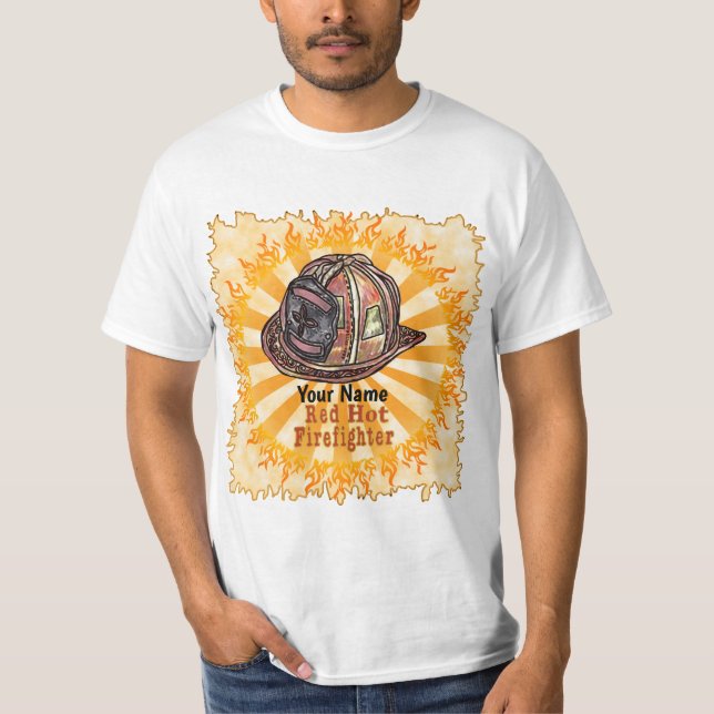 Red Hot FireFighter T-Shirt (Front)