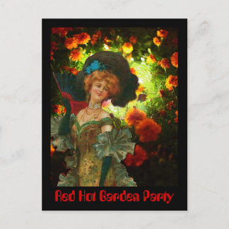 Red Hot Garden Party Postcard