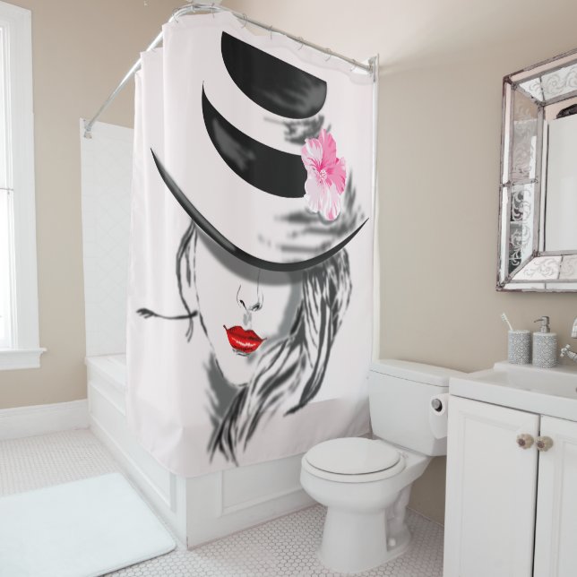 Red Hot Lips - Mysterious Lady - Painting (In Situ)