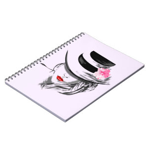 Red Hot Lips - Mysteryous Lady - Add your colour Notebook