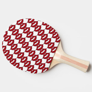Red Hot Lips Ping Pong Paddle