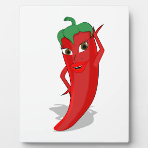 Red Hot Pepper Diva Plaque