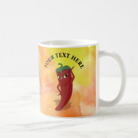 Red Hot Pepper Diva Watercolor
