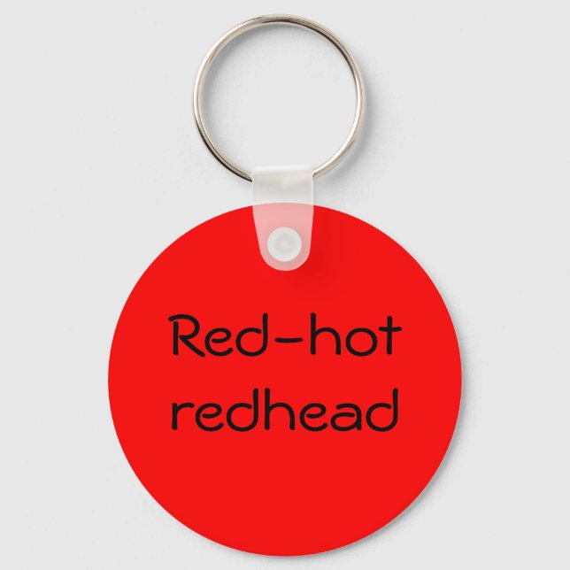 Red-hot redhead keychain (Front)