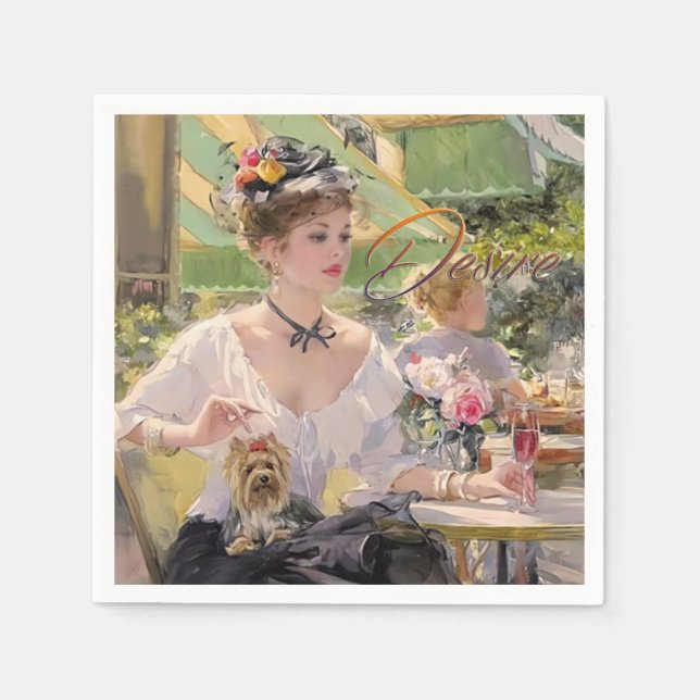 Red Hot Rendezvous paper napkin (Front)