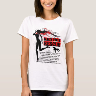 Red Hot Rescue Shirt Desgin - Large Logo on Front