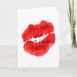 Red Hot Rock Diva Lips V Invitation
