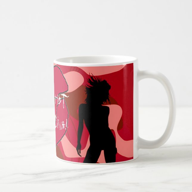 Red Hot Rock Diva Lips VI Coffee Mug (Right)