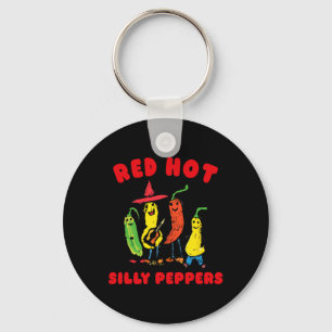Red Hot Silly Peppers, Funny Keychain