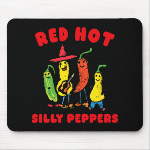 Red Hot Silly Peppers, Funny Mouse Pad