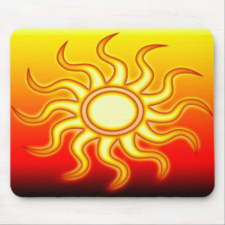 Red Hot Sun Mousepad