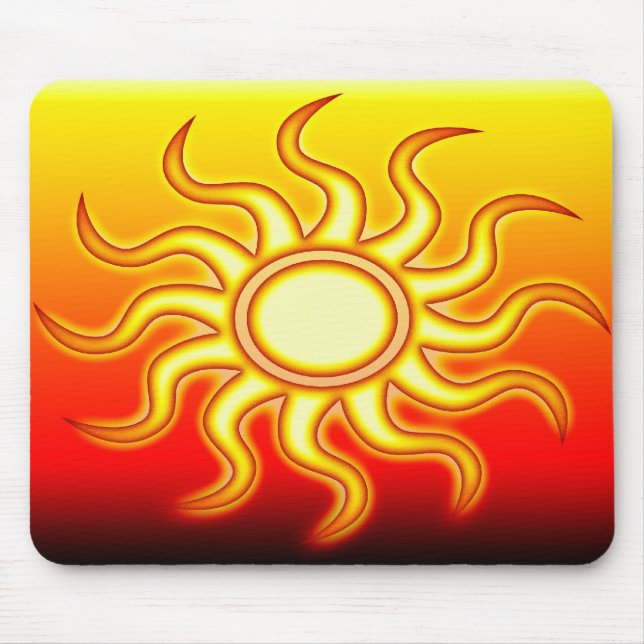 Red Hot Sun Mousepad (Front)