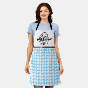 Red Houndstooth Personalized Apron