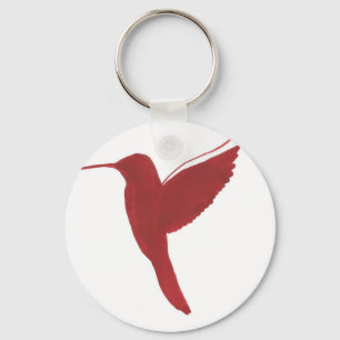Red Hummingbird Keychain