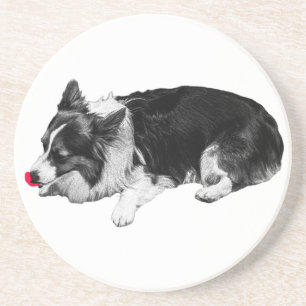 red hush tone, corgi calm coaster