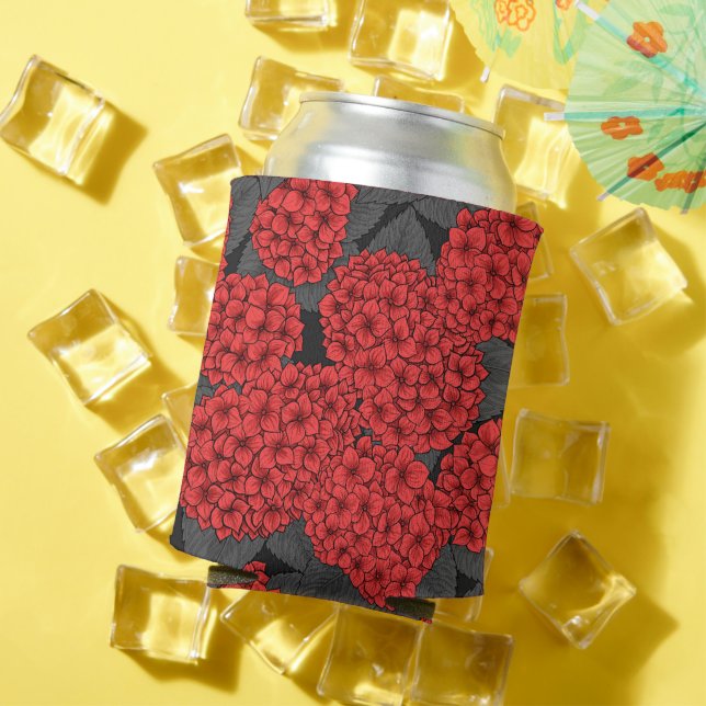 Red hydrangea can cooler (In Situ Summer)