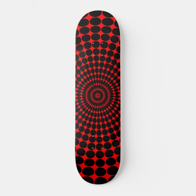 Red Hypno Skateboard (Front)