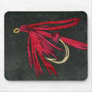 "Red Ibis" Trout Fly Mousepad