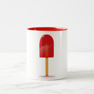 Red Ice Lolly Two-Tone Coffee Mug