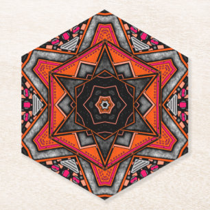 Red Imagination Compass Coaster