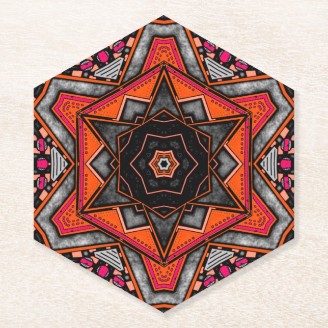 Red Imagination Compass Coaster (Front)