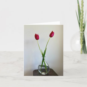 Red in Spring  Thank You Card