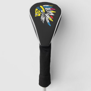 red indian golf head cover