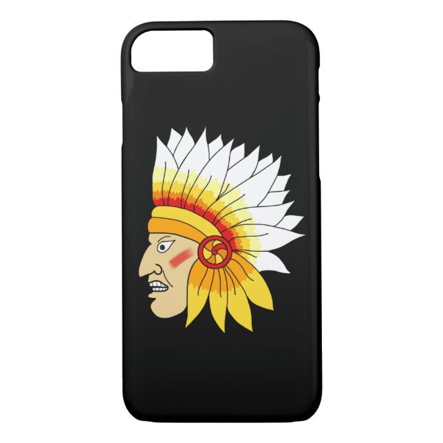 Red Indian Head Case-Mate iPhone Case (Back)
