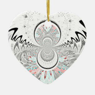Red Indian latest design.png Ceramic Ornament