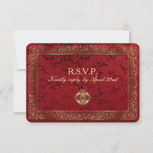 Red Indian Wedding - Reply Card