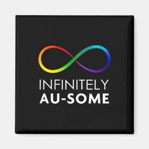 Red Instead Autism - Infinitely Au-some Infinity Magnet