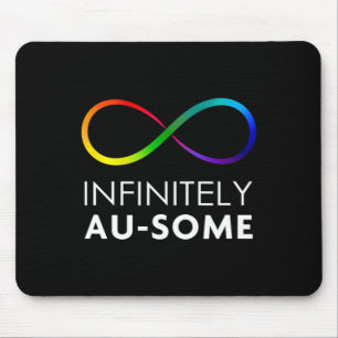 Red Instead Autism - Infinitely Au-some Infinity  Mouse Pad
