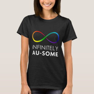 Red Instead Autism - Infinitely Au-some Infinity  T-Shirt