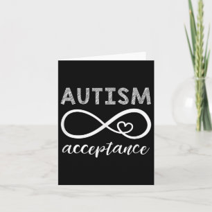 Red Instead Autism Shirt Acceptance Of Autism  Card