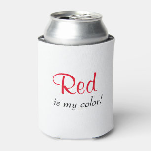 Red Is My Colour Can Cooler