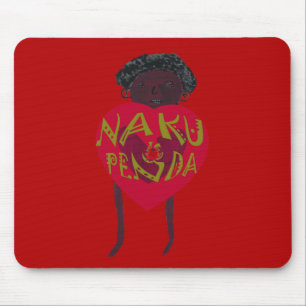 Red is the colour of Love Mouse pad