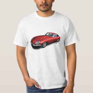 Red Jaguar XKE Vintage Sports Car T-Shirt
