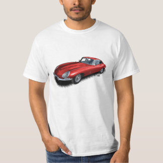 Red Jaguar XKE Vintage Sports Car T-Shirt