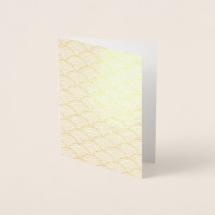 Red Japanese Wave Foil Card