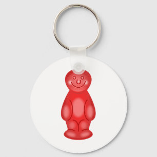 Red Jelly Baby Keychain