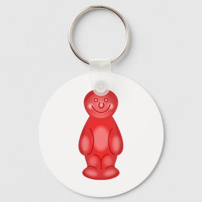 Red Jelly Baby Keychain (Front)